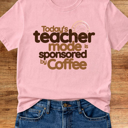 Sponsored by Coffee Teacher T-Shirt - teachngear