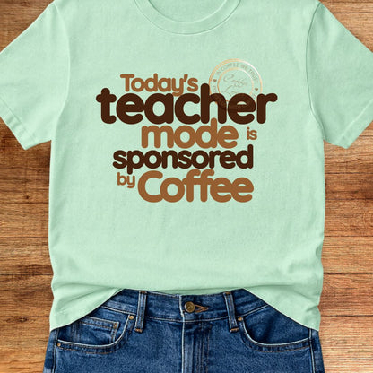 Sponsored by Coffee Teacher T-Shirt - teachngear