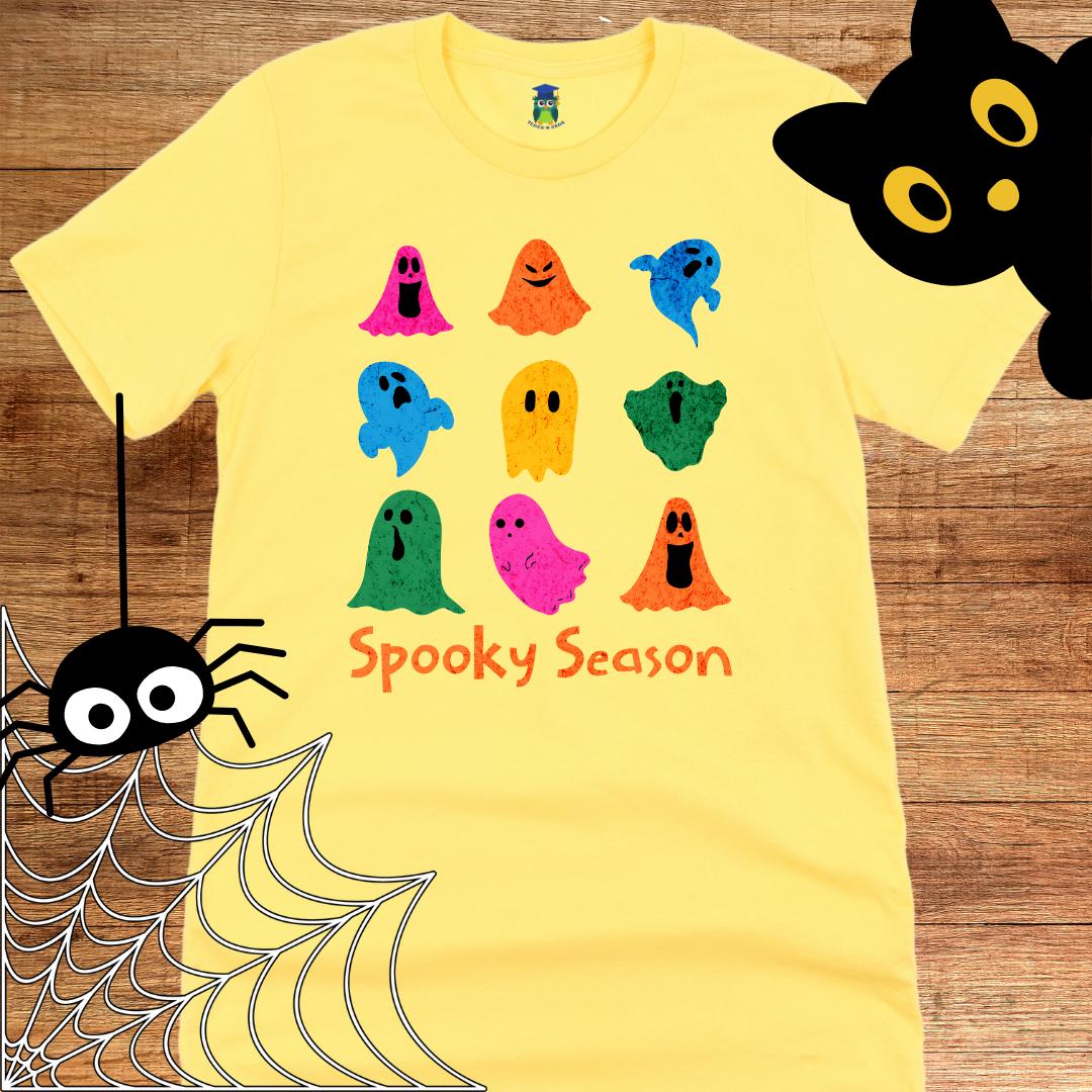 Spooky Season Halloween Teacher T-Shirt - teachngear