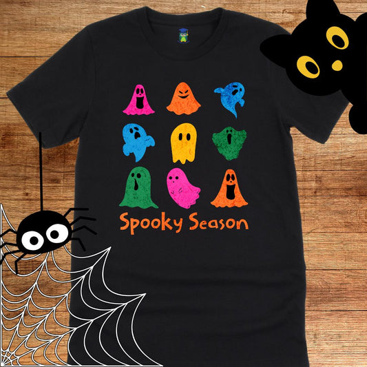 Spooky Season Halloween Teacher T-Shirt - teachngear