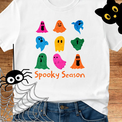 Spooky Season Halloween Teacher T-Shirt - teachngear