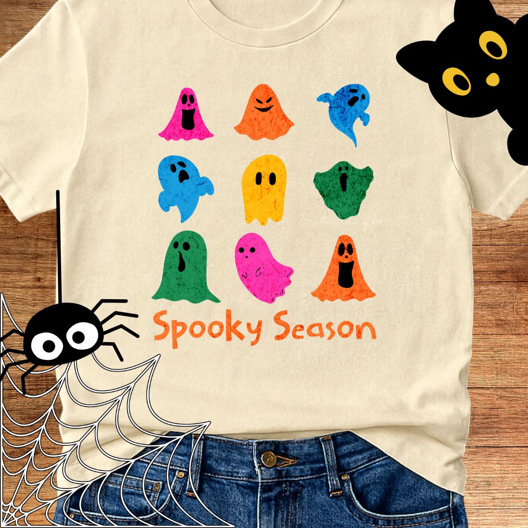 Spooky Season Halloween Teacher T-Shirt - teachngear