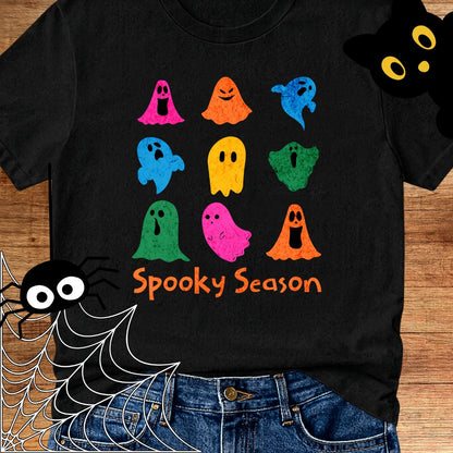 Spooky Season Halloween Teacher T-Shirt - teachngear