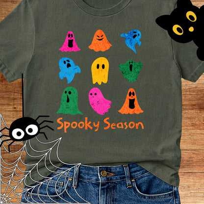 Spooky Season Halloween Teacher T-Shirt - teachngear