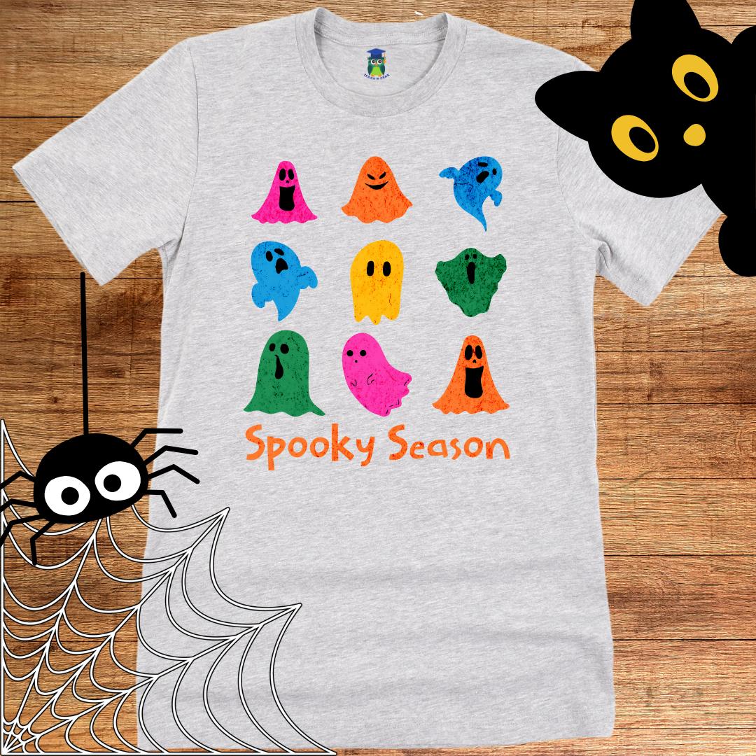 Spooky Season Halloween Teacher T-Shirt - teachngear