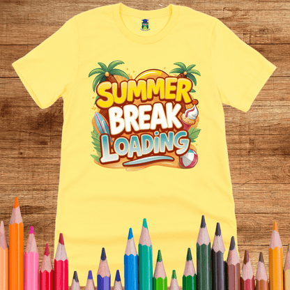 Summer Break Loading Teacher Shirt - teachngear
