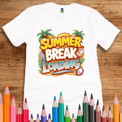 Summer Break Loading Teacher Shirt - teachngear