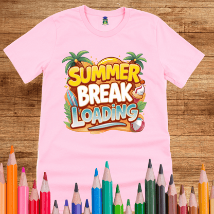 Summer Break Loading Teacher Shirt - teachngear