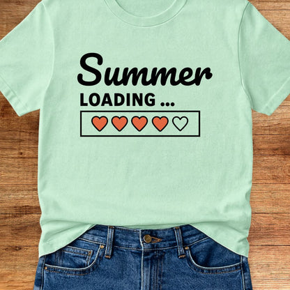 Summer Loading Teacher T-Shirt - teachngear