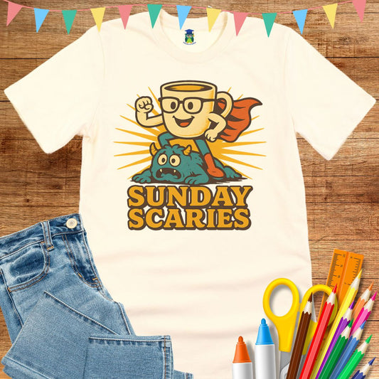 Sunday Scaries Teacher T-Shirt - teachngear