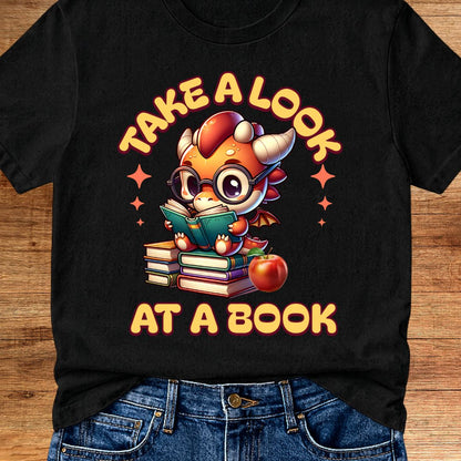 Take a Look at a Book Teacher T-Shirt - teachngear