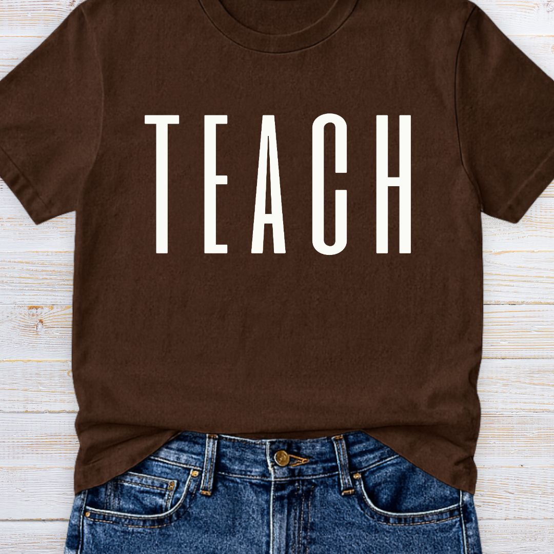 Tall Teach Teacher T-Shirt - teachngear