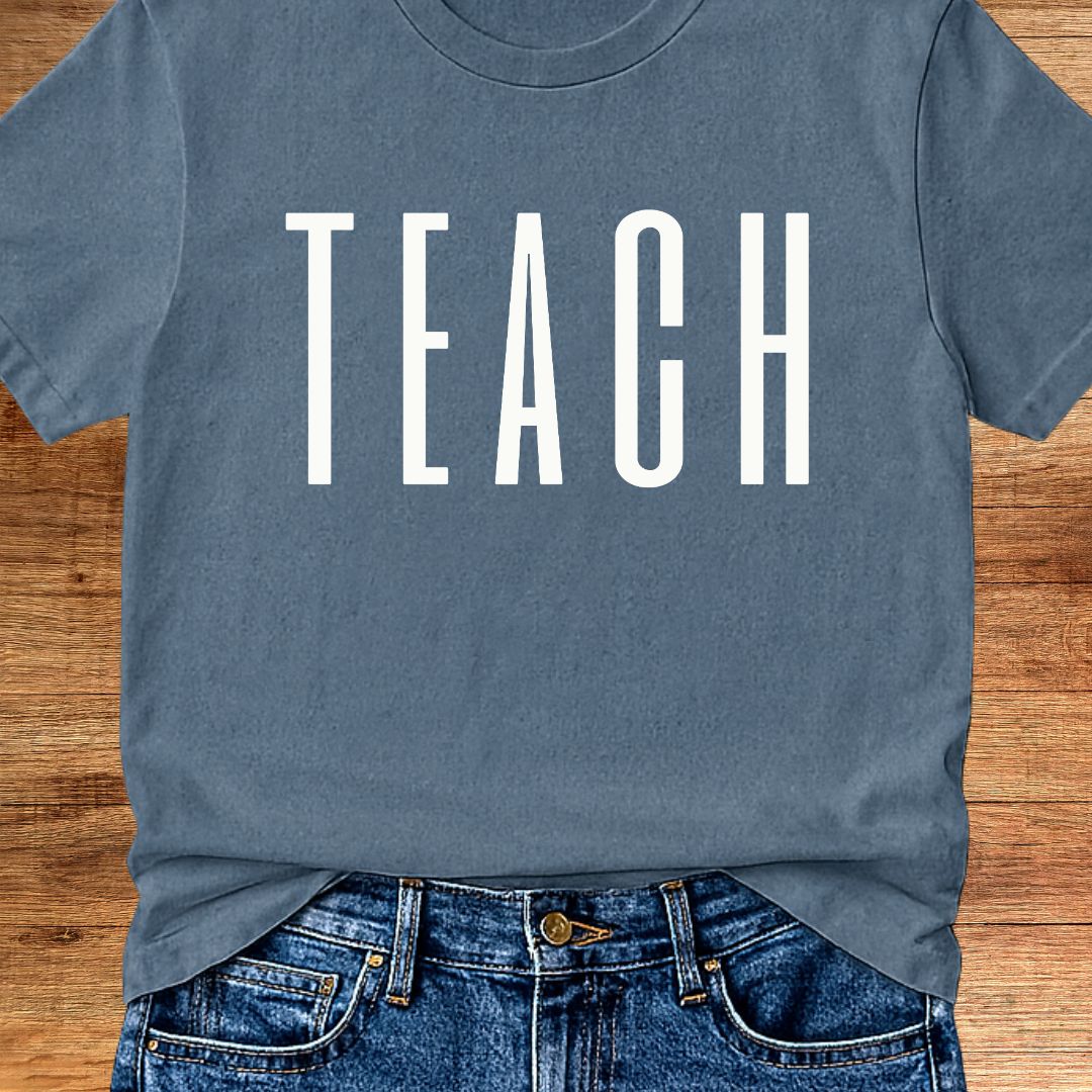 Tall Teach Teacher T-Shirt - teachngear
