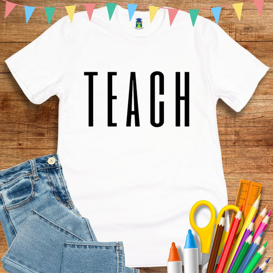 Tall Teach Teacher T-Shirt - teachngear