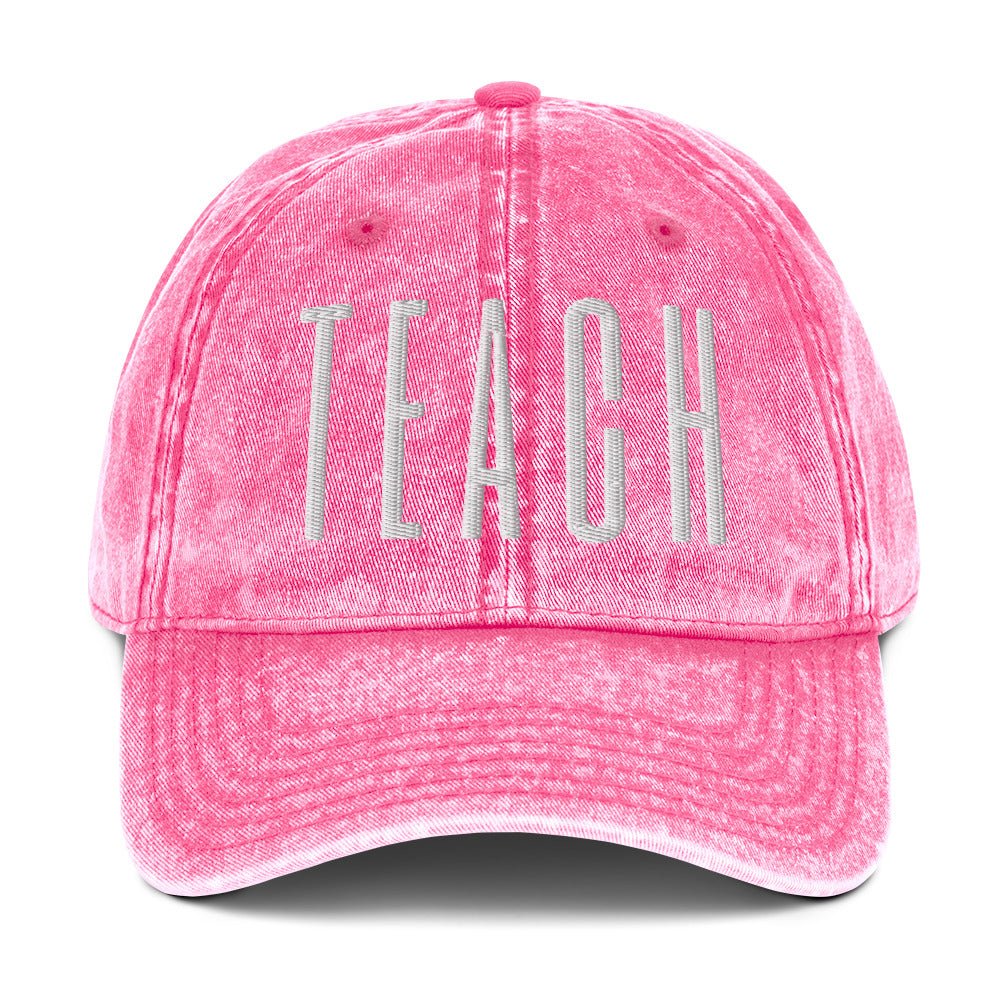 TEACH Embroidered Cotton Twill Cap - teachngear