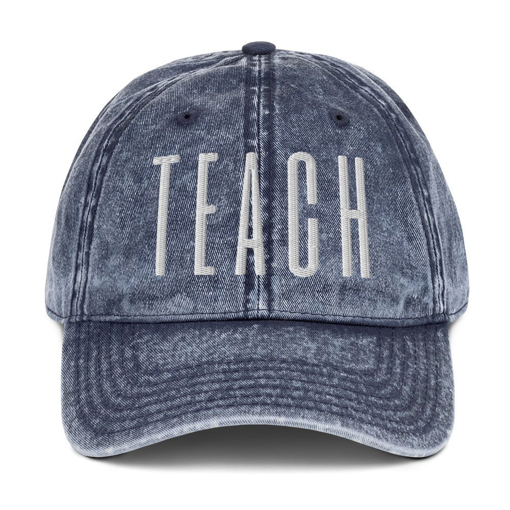 TEACH Embroidered Cotton Twill Cap - teachngear