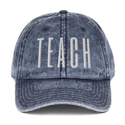 TEACH Embroidered Cotton Twill Cap - teachngear