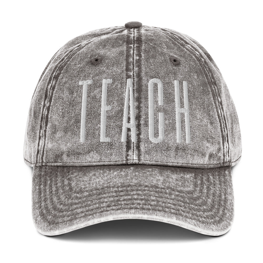 TEACH Embroidered Cotton Twill Cap - teachngear