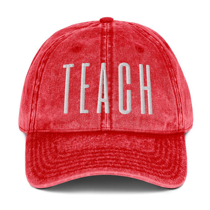 TEACH Embroidered Cotton Twill Cap - teachngear