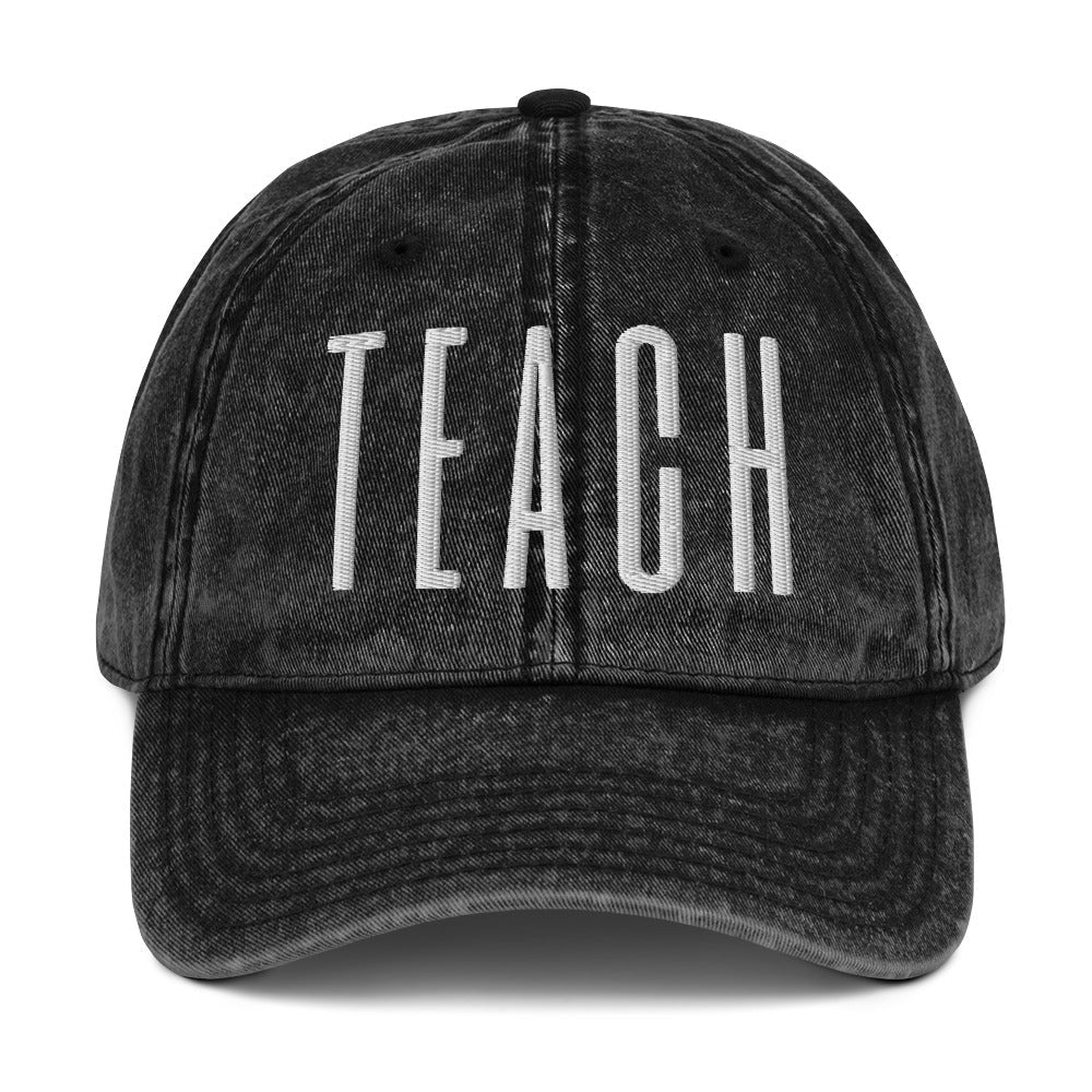TEACH Embroidered Cotton Twill Cap - teachngear