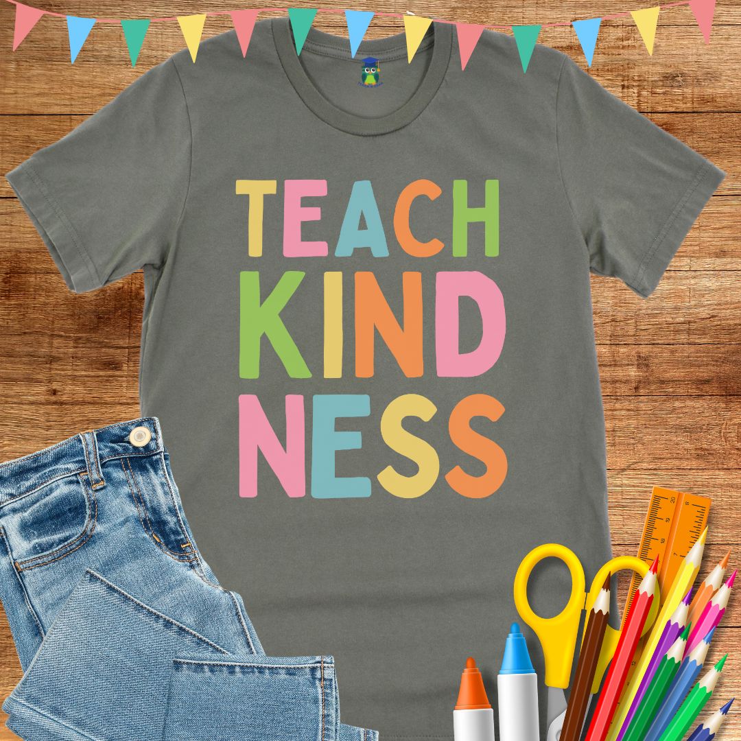 Teach Kindness Teacher T-Shirt - teachngear