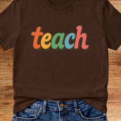 Teach Retro Teacher T-Shirt - teachngear