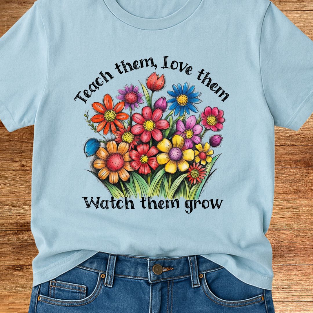 Teach Them Love Them Teacher T-Shirt - teachngear