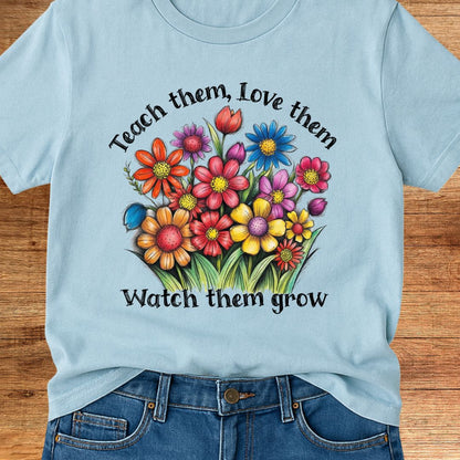 Teach Them Love Them Teacher T-Shirt - teachngear