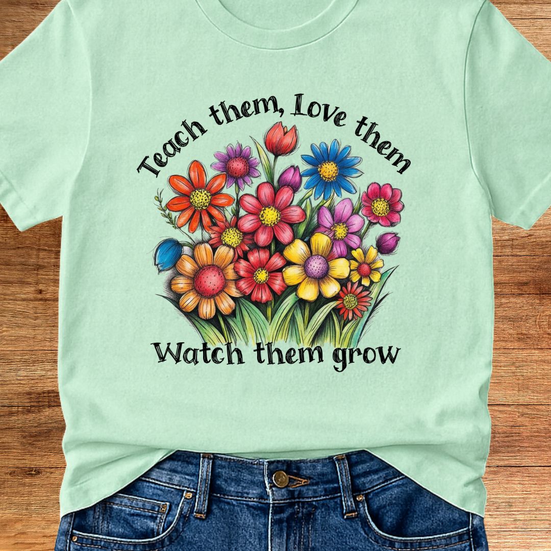 Teach Them Love Them Teacher T-Shirt - teachngear