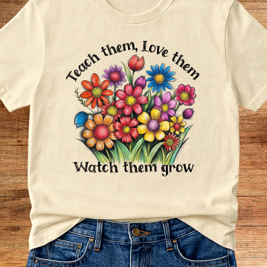 Teach Them Love Them Teacher T-Shirt - teachngear