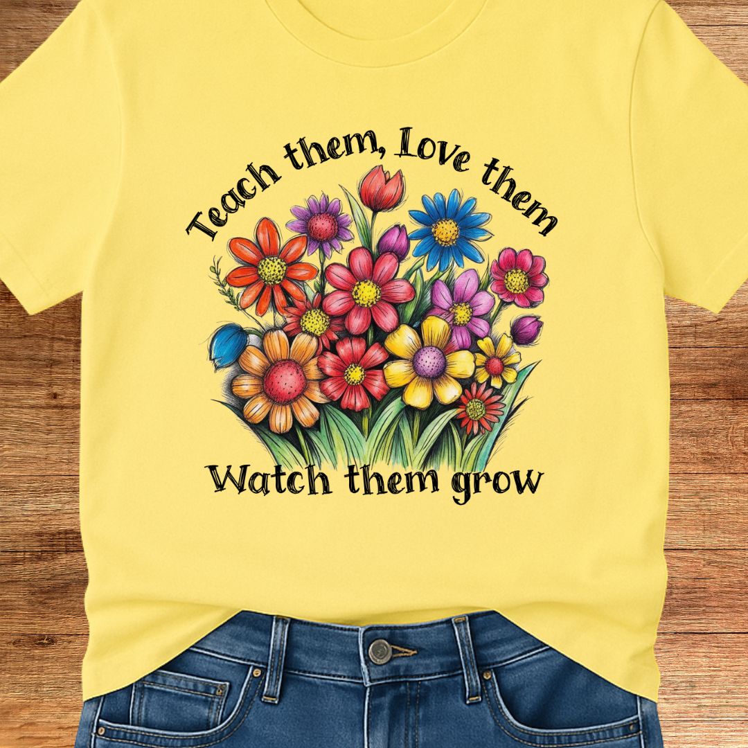 Teach Them Love Them Teacher T-Shirt - teachngear