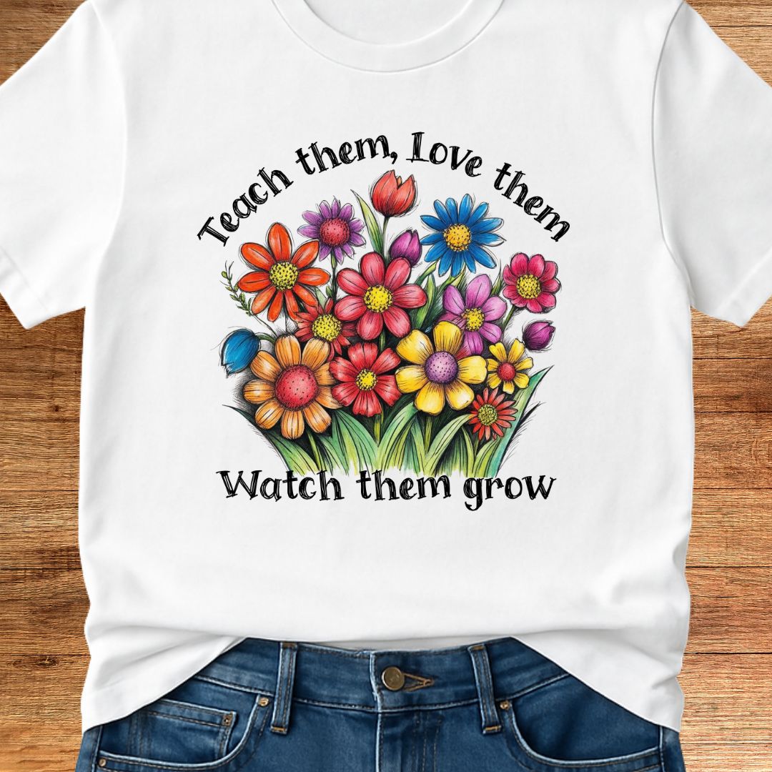 Teach Them Love Them Teacher T-Shirt - teachngear