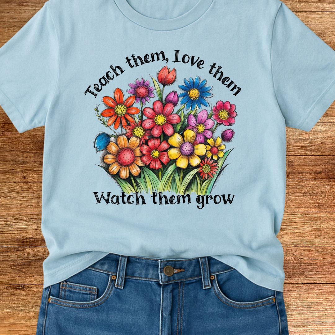 Teach Them Love Them Teacher T-Shirt - teachngear