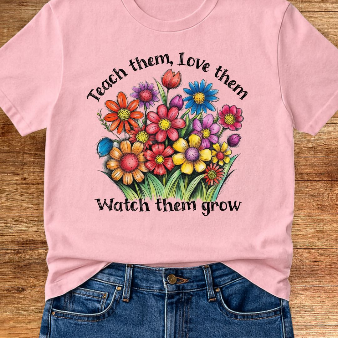 Teach Them Love Them Teacher T-Shirt - teachngear