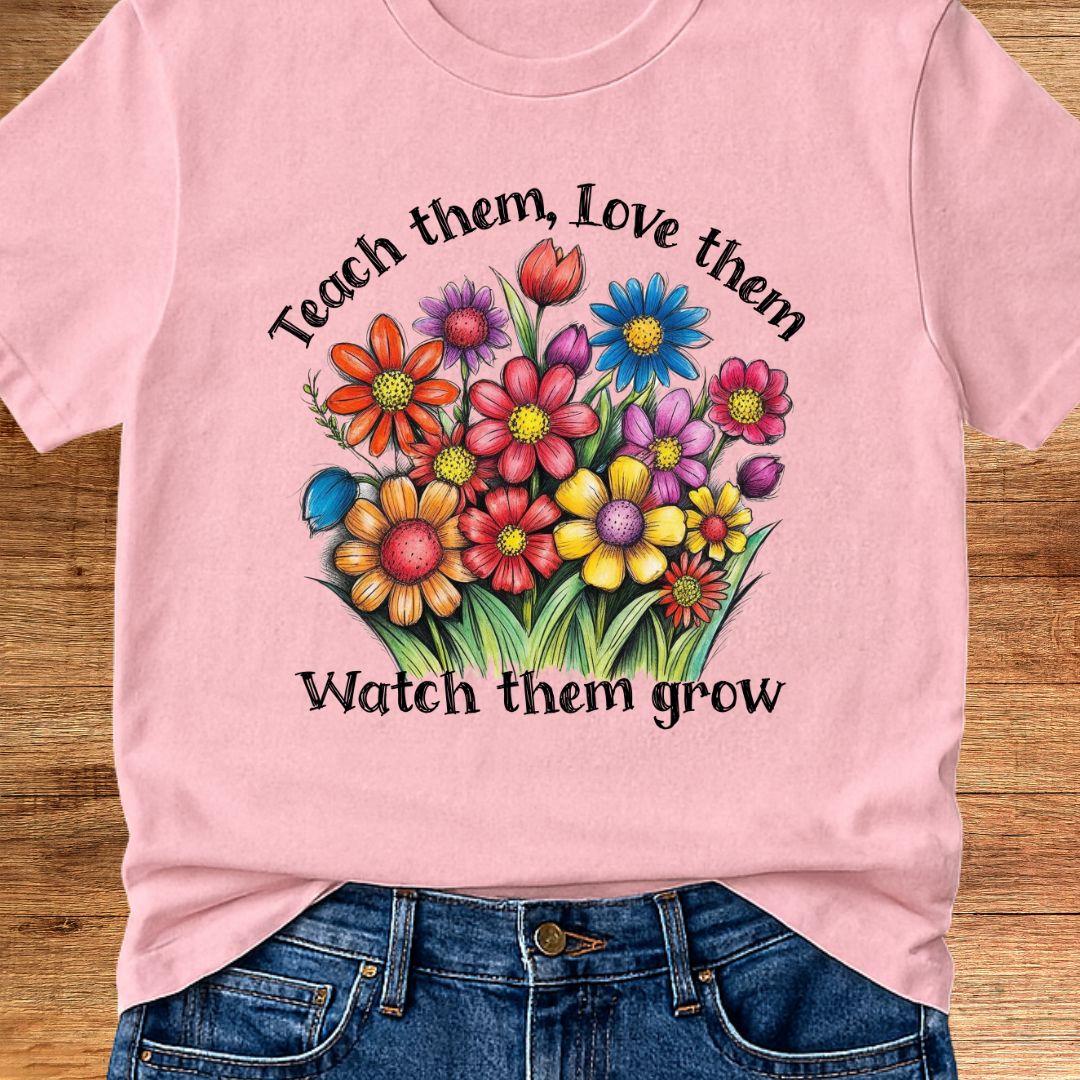 Teach Them Love Them Teacher T-Shirt - teachngear