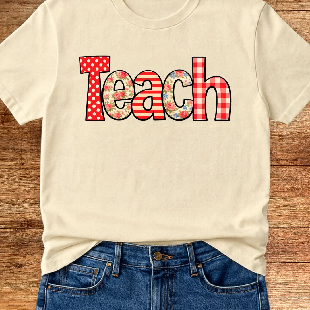 Teach Vintage Teacher T-Shirt - teachngear