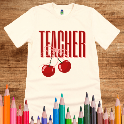 Teacher Cherries Teacher Shirt - teachngear