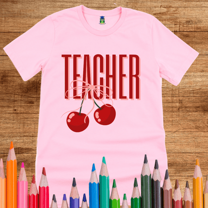 Teacher Cherries Teacher Shirt - teachngear