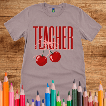 Teacher Cherries Teacher Shirt - teachngear