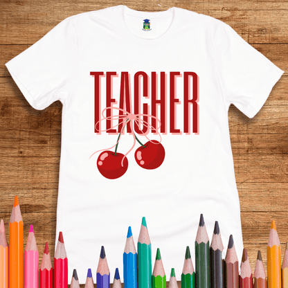 Teacher Cherries Teacher Shirt - teachngear