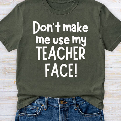 Teacher Face Teacher T-Shirt - teachngear