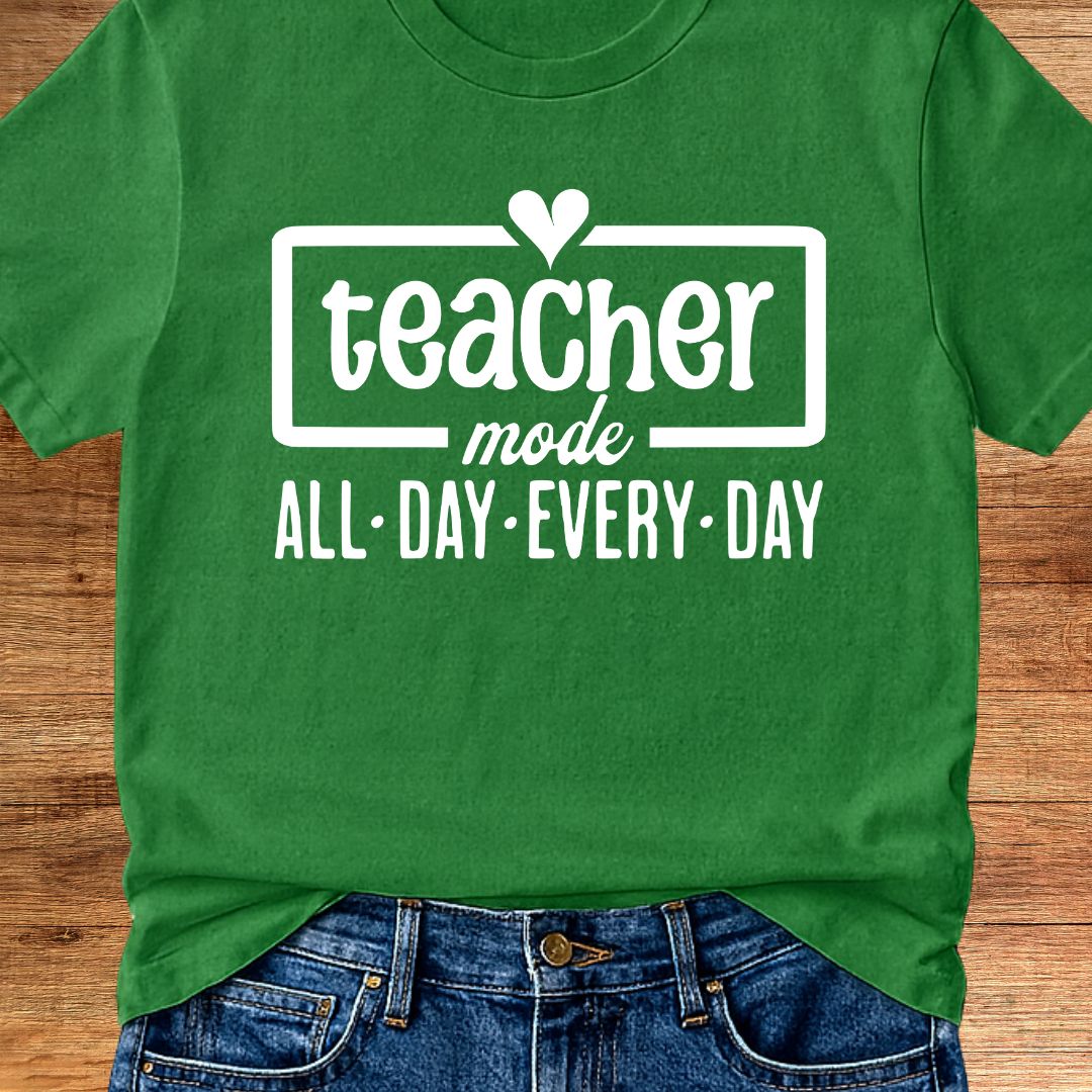 Teacher Mode Teacher T-Shirt - teachngear