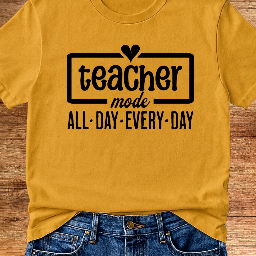 Teacher Mode Teacher T-Shirt - teachngear