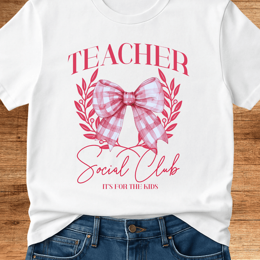 Teacher Social Club Teacher T-Shirt - teachngear