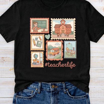 Teacherlife Stamps Teacher T-Shirt - teachngear