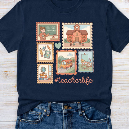 Teacherlife Stamps Teacher T-Shirt - teachngear
