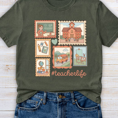 Teacherlife Stamps Teacher T-Shirt - teachngear