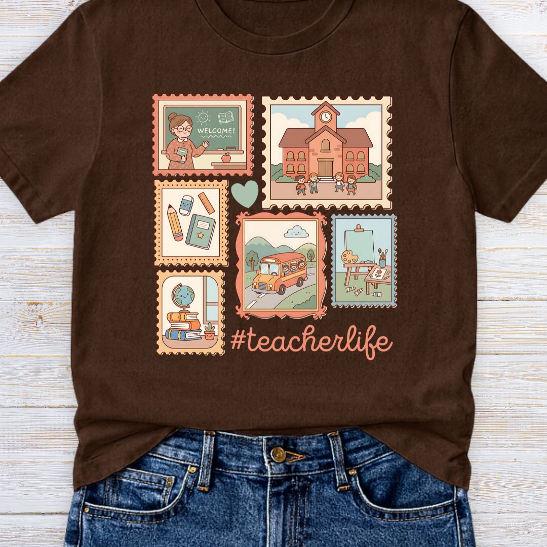 Teacherlife Stamps Teacher T-Shirt - teachngear