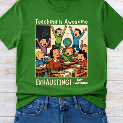Teaching is Awesome Teacher T-Shirt - teachngear