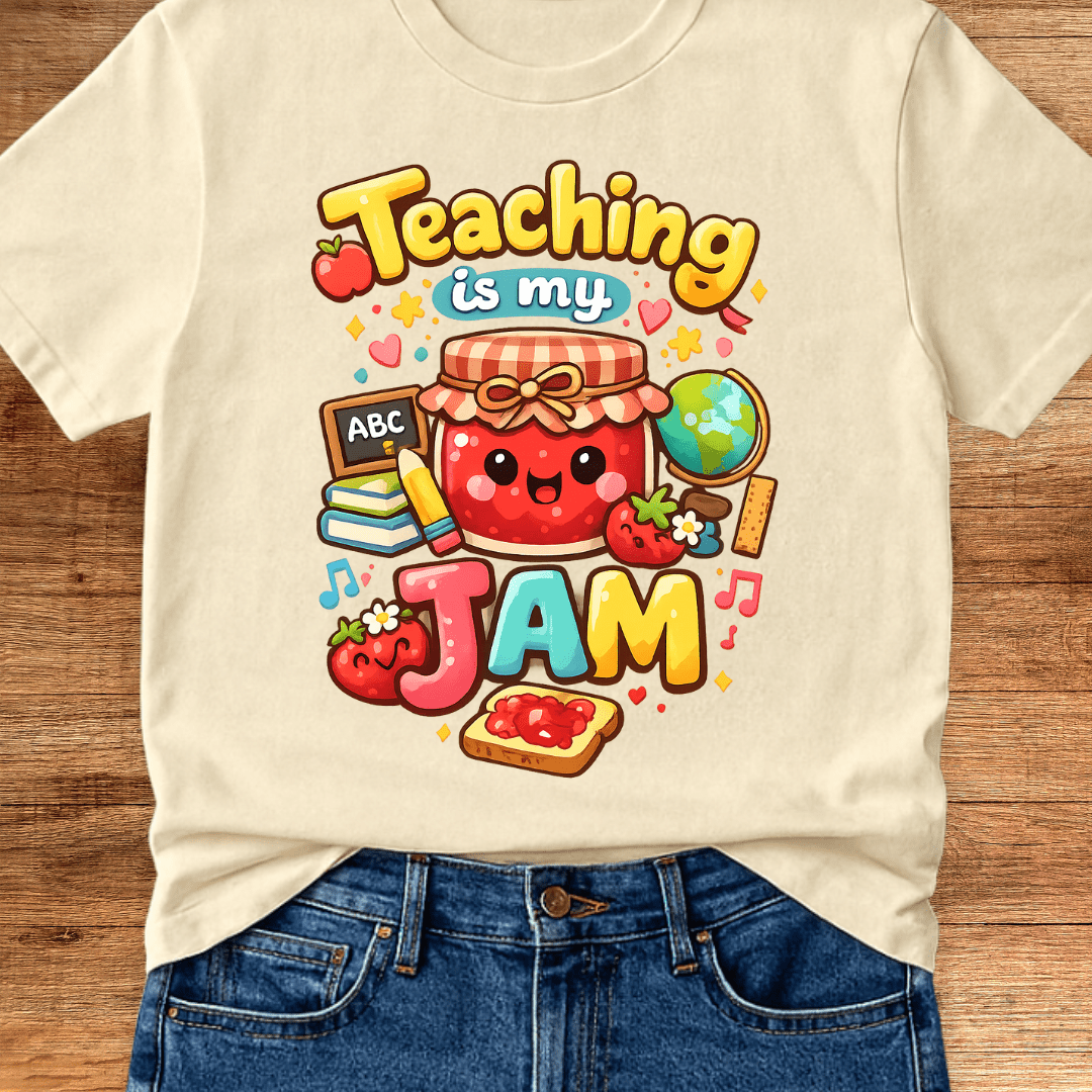 Teaching is my Jam 2 Teacher T-Shirt - teachngear